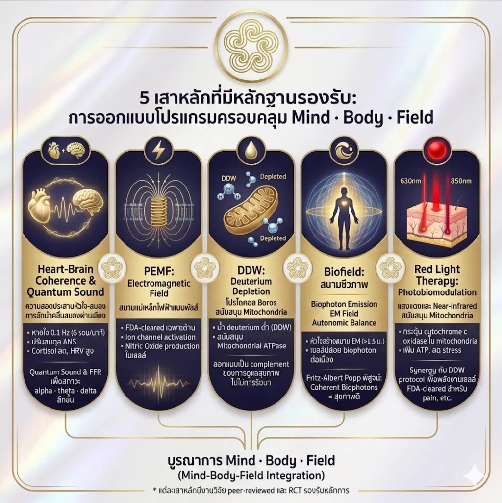4 เสาหลักที่มีหลักฐานรองรับ — Mind Body Field